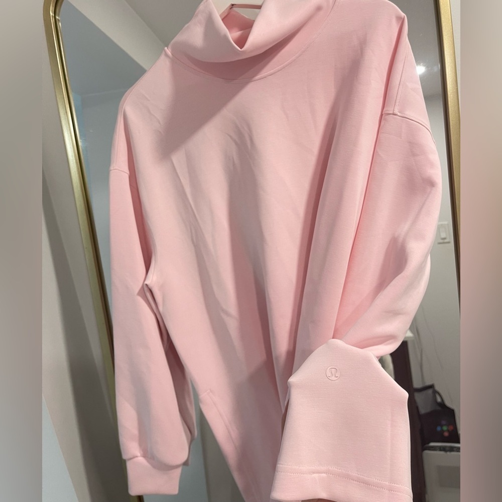NWOT Lululemon Softstreme Funnel neck Long Pullover
strawberry Milkshake large - Picture 7 of 10